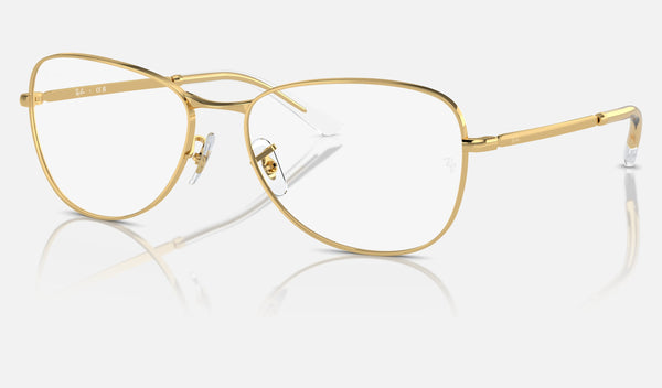 Ray-Ban RX3733V — Arista Gold — quarter view