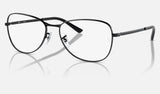 Ray-Ban RX3733V — Black — quarter view