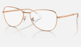 Ray-Ban RX3733V — Rose Gold — quarter view