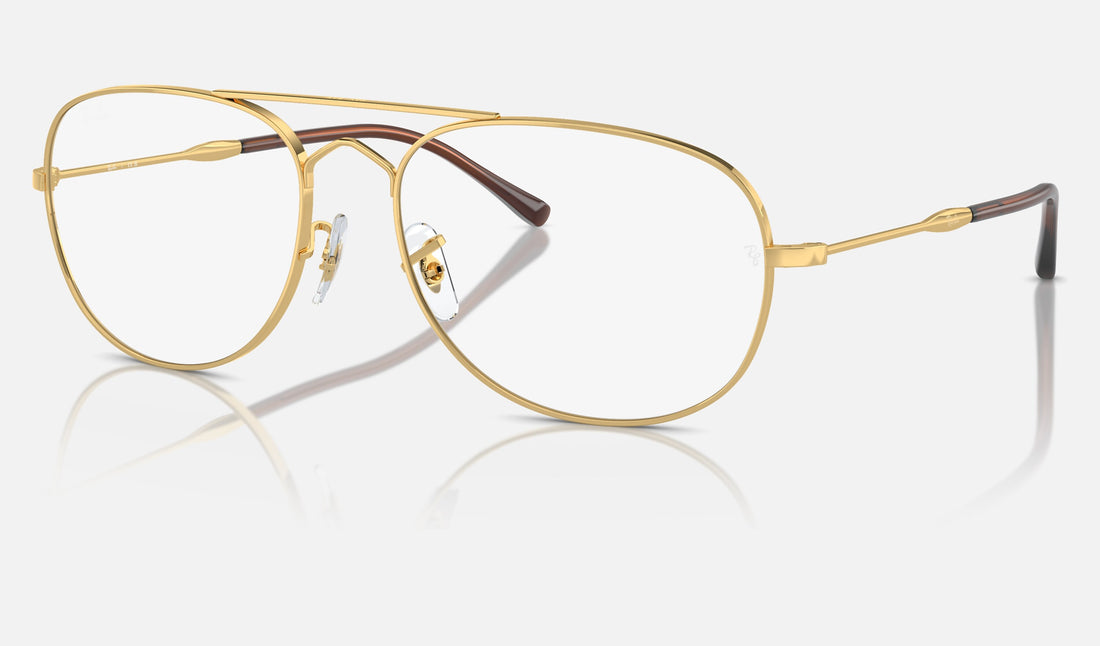 Ray-Ban Bain Bridge RX3735V — Arista Gold — quarter view