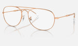 Ray-Ban Bain Bridge RX3735V — Rose Gold — quarter view
