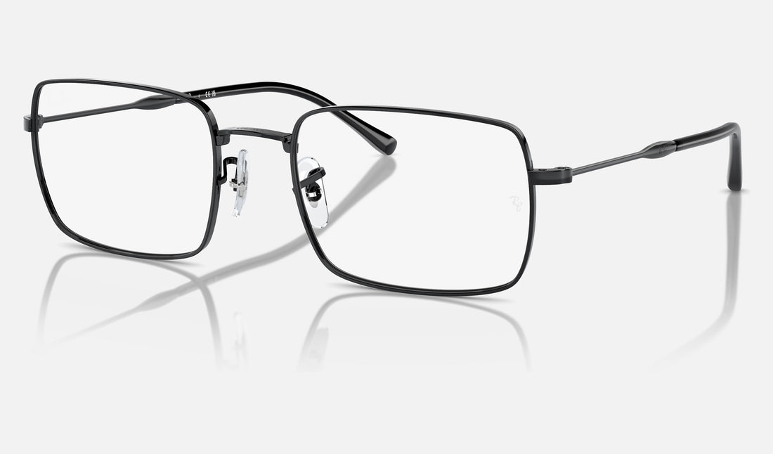 Ray-Ban RX6520 — Black — quarter view
