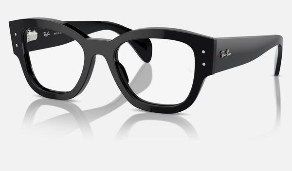 Ray-Ban Jorge RX7681V — Black — quarter view
