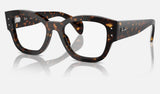 Ray-Ban Jorge RX7681V — Havana — quarter view