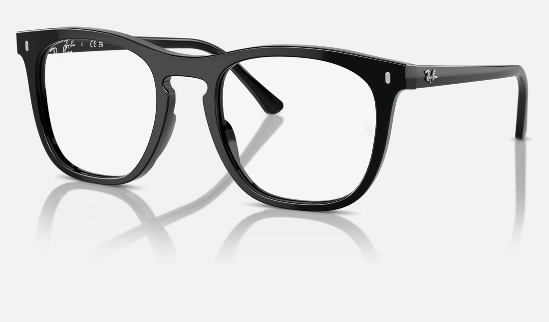 Ray-Ban RX2210V — Black — quarter view