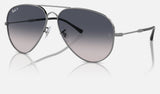 Ray-Ban Old Aviator RB3825 — Gunmetal / Blue Polarized — quarter view