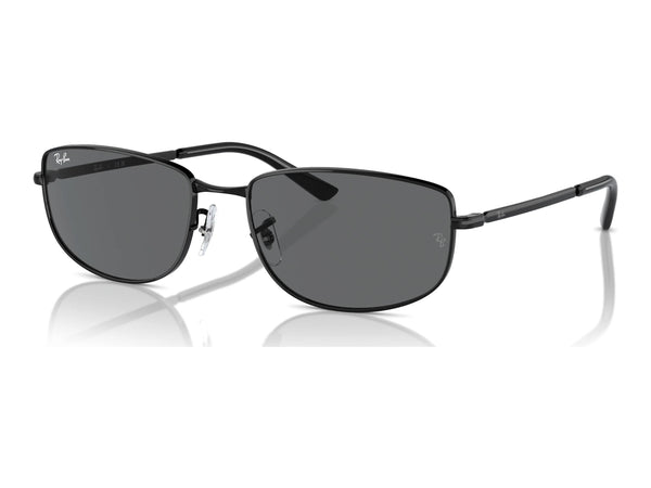 Ray-Ban RB3732 — Black / Dark Grey — quarter view