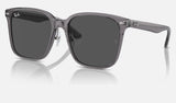 Ray-Ban RB2206D — Transparent Grey / Dark Grey — quarter view