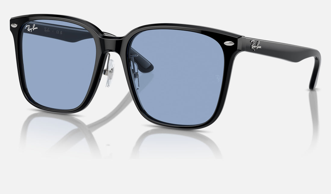 Ray-Ban RB2206D — Black / Light Blue — quarter view