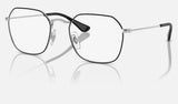 Ray-Ban Junior RY9594V — Black on Silver — quarter view