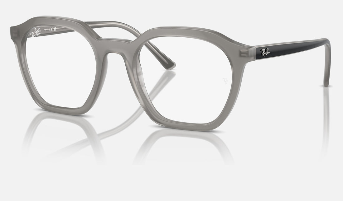 Ray-Ban Alice RX7238F — Opal Grey — quarter view