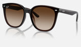 Ray-Ban RB4423D — Transparent Brown / Brown — quarter view