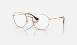 Ray-Ban Junior Junior Rob RY9572V — Rose Gold — quarter view