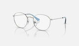 Ray-Ban Junior Junior Rob RY9572V — Silver — quarter view