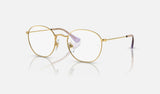 Ray-Ban Junior Junior Rob RY9572V — Arista Gold — quarter view