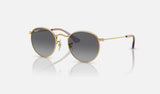 Ray-Ban Junior Junior Round RJ9547S — Arista Gold / Grey Polarized — quarter view