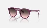 Ray-Ban Junior RJ9064S — Cherry / Pink Grey — quarter view