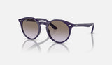Ray-Ban Junior RJ9064S — Violet / Lillac Light Grey — quarter view