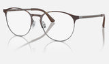 Ray-Ban RX6375 — Havana on Gunmetal — quarter view
