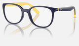 Ray-Ban Junior RY1631 — Dark Blue on Yellow — quarter view