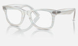 Ray-Ban Wayfarer Ease RX4340V — Photo Striped Light Blue — quarter view