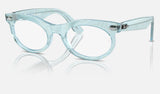 Ray-Ban Wayfarer Oval RX2242VF — Photo Waves Azure — quarter view