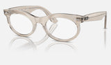 Ray-Ban Wayfarer Oval RB2242F — Photo Waves Grey / Clear/blue — quarter view