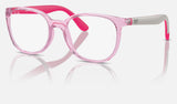 Ray-Ban Junior RY1631 — Transparent Pink — quarter view