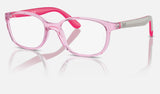 Ray-Ban Junior RY1632 — Transparent Pink — quarter view