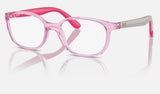 Ray-Ban Junior RY1632F — Transparent Pink — quarter view