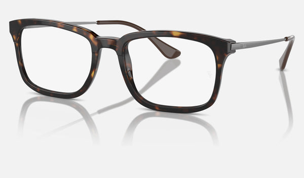 Ray-Ban RX5437 — Havana — quarter view