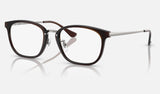 Ray-Ban RX7247D — Dark Brown — quarter view
