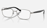 Ray-Ban RX6527D — Gunmetal — quarter view
