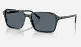 Ray-Ban Raimond RB2231 — Transparent Fantasy Blue & Grey / Blue — quarter view