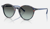 Ray-Ban Bernard RB2230 — Transparent Shade Fantasy Blue / Blue — quarter view