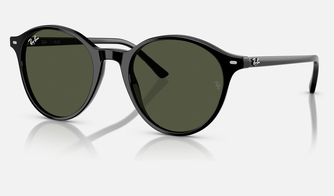 Ray-Ban Bernard RB2230 — Black / G-15 Green — quarter view