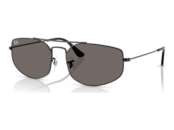 Ray-Ban Explorer 5 RB3845 — Black / Dark Grey — quarter view