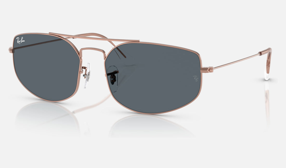 Ray-Ban Explorer 5 RB3845 — Copper / Blue — quarter view