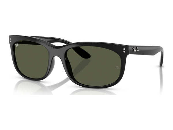 Ray-Ban Balorette RB2389 — Black / G-15 Green — quarter view