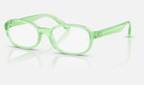 Ray-Ban Junior RY1904 — Transparent Green — quarter view