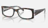 Ray-Ban Miriam RX5434 — Dark Havana on Multicolor — quarter view