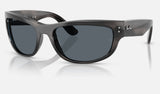 Ray-Ban Mega Balorama RB2289 — Striped Gray / Blue — quarter view