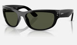 Ray-Ban Mega Balorama RB2289 — Black / G-15 Green — quarter view