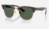 Ray-Ban Clubmaster Reverse RBR0504S — Havana / Dark Green — quarter view