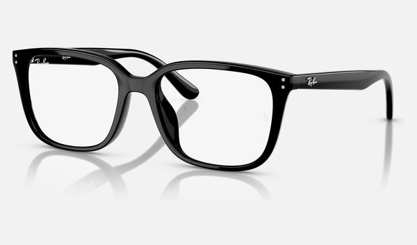 Ray-Ban RX7248D — Black — quarter view