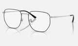 Ray-Ban RX8776D — Black on Silver — quarter view