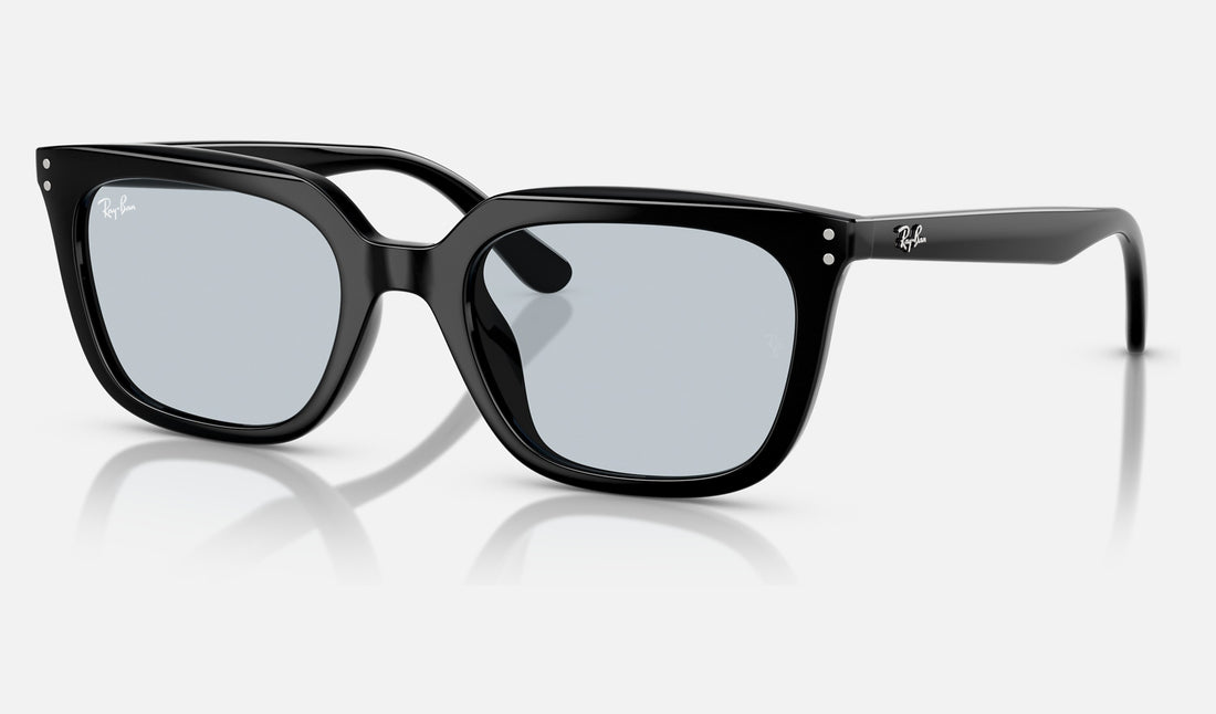 Ray-Ban RB4439D — Black / Light Blue — quarter view