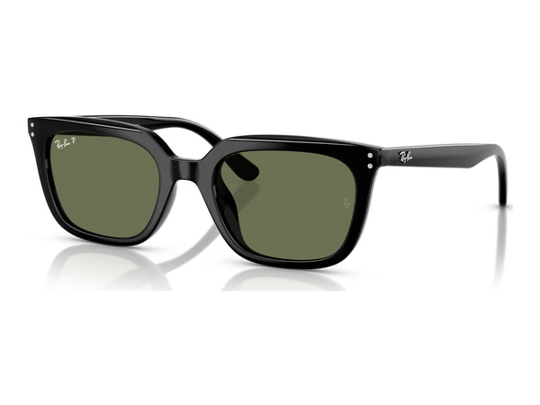 Ray-Ban RB4439D — Black / Dark Green Polarized — quarter view