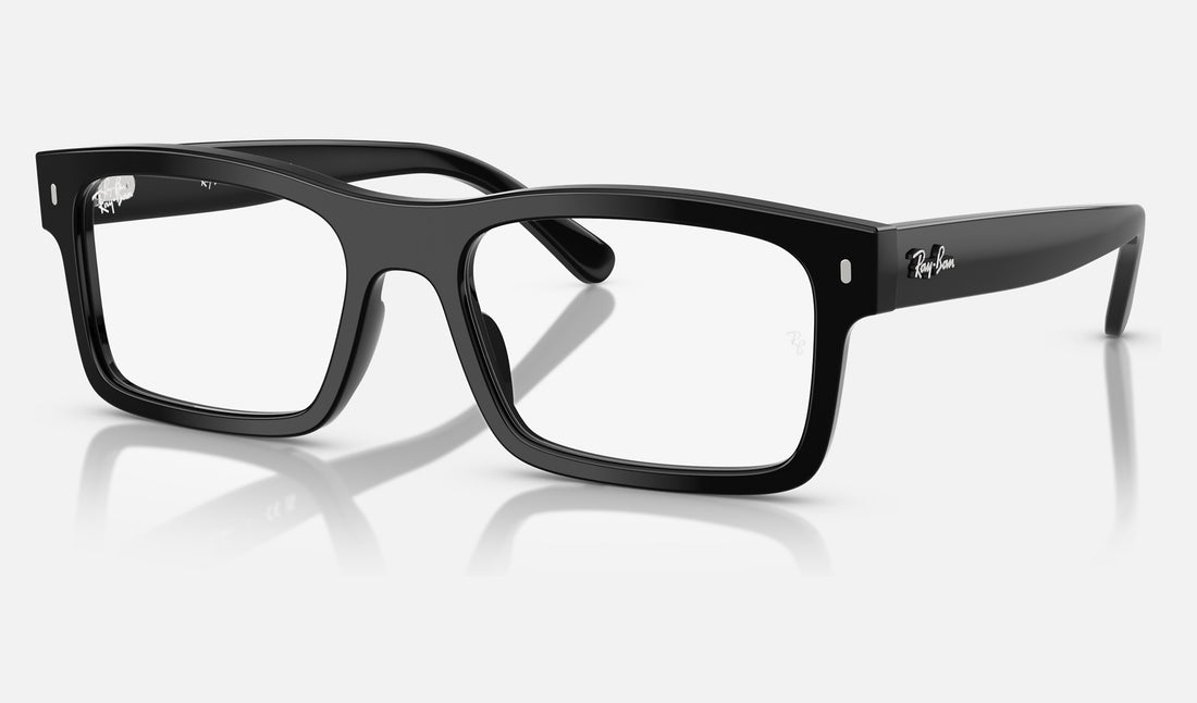Ray-Ban RX5435 — Black — quarter view