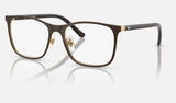 Ray-Ban Junior RY9551V — Brown on Arista — quarter view